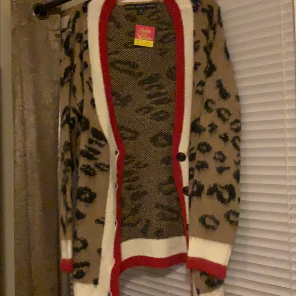 Leopard print cardigan